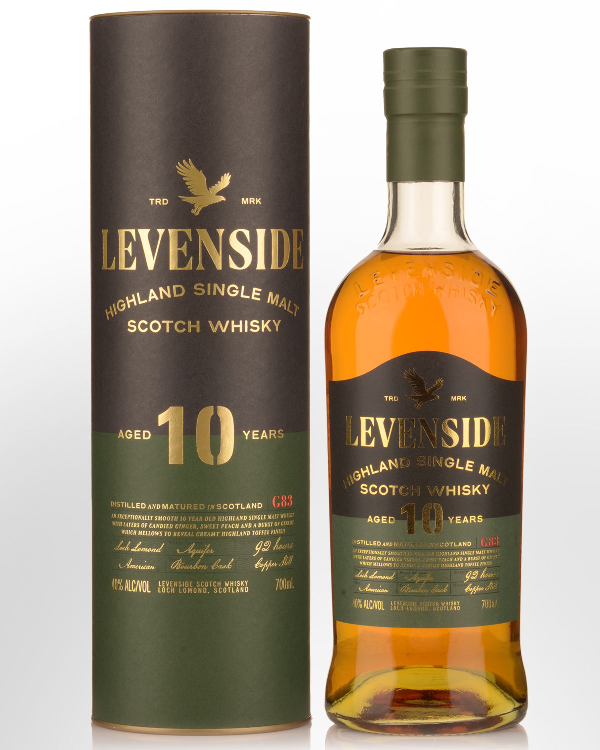 Levenside 10 Year Old Single Malt Scotch Whisky (700ml)
