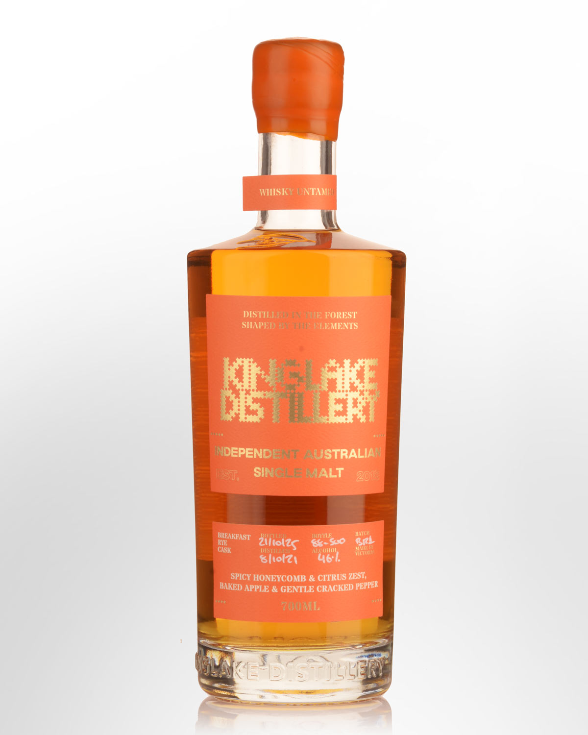 Kinglake Distillery Breakfast Rye Single Malt Australian Whisky (700ml)