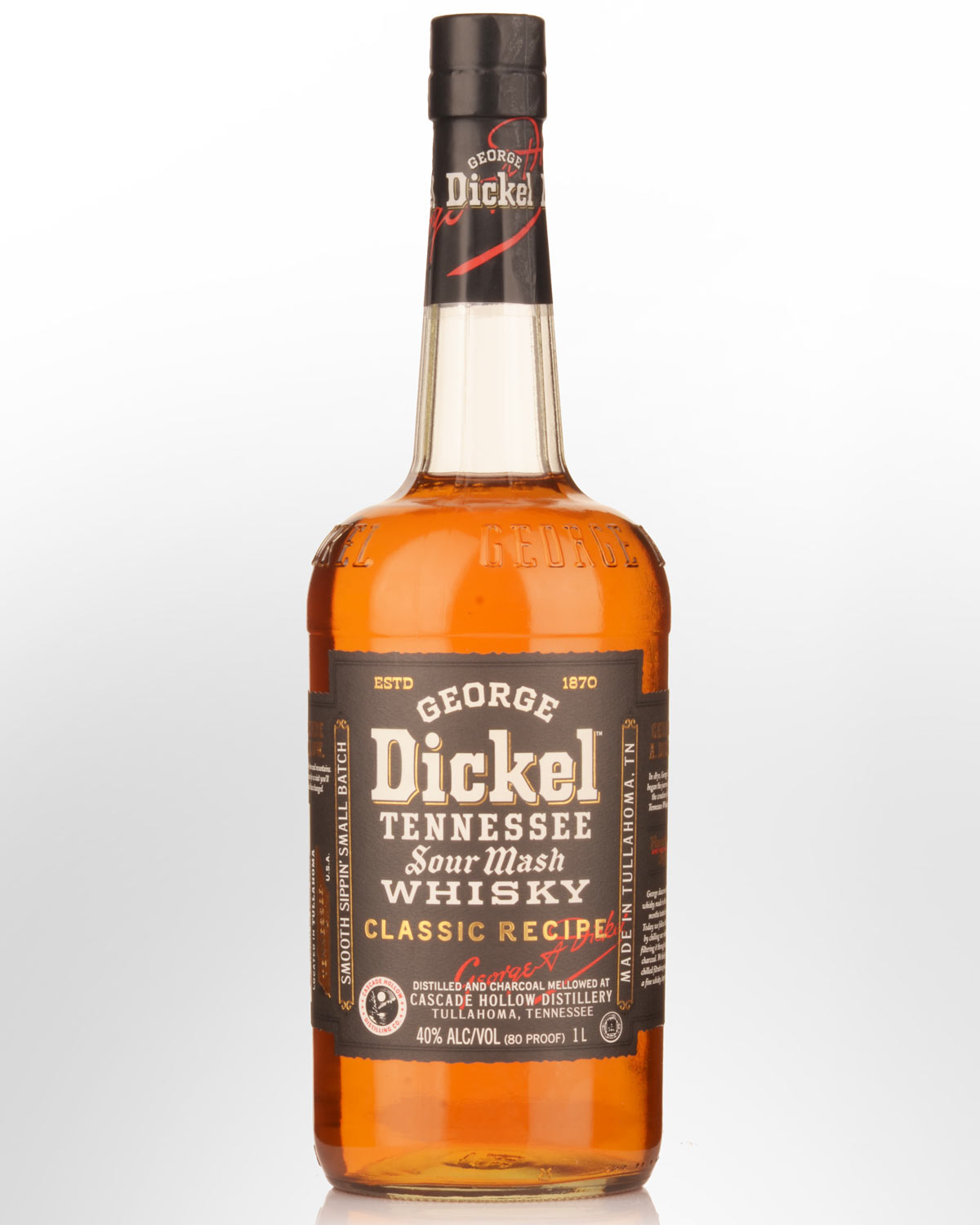 George Dickel Classic Recipe Tennessee Sour Mash Whiskey (1000ml)