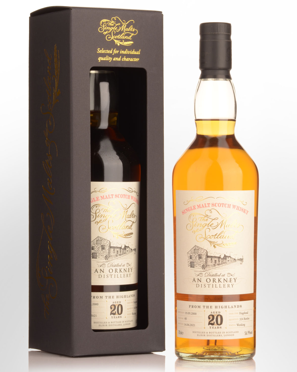 2000 Single Malts of Scotland An Orkney Distillery 20 Year Old Cask Strength Single Malt Scotch Whisky (700ml)