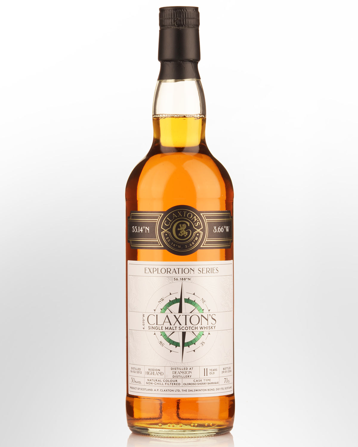 2012 Claxton's Exploration Series Deanston 11 Year Old Single Cask Single Malt Scotch Whisky (700ml)