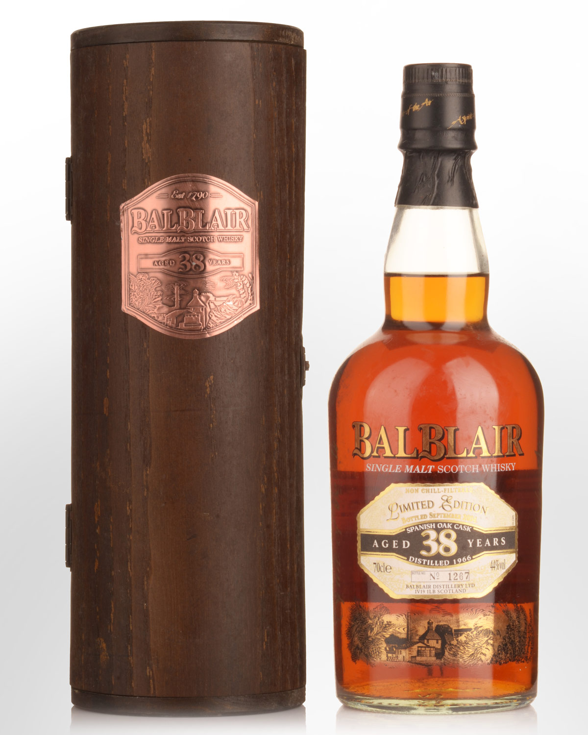 1966 Balblair 38 Year Old Single Malt Scotch Whisky (700ml)