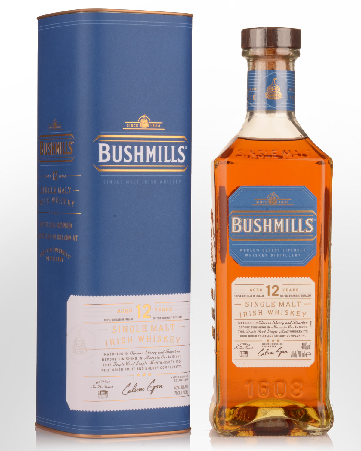 Bushmills 12 Year Old Single Malt Irish Whiskey (700ml)