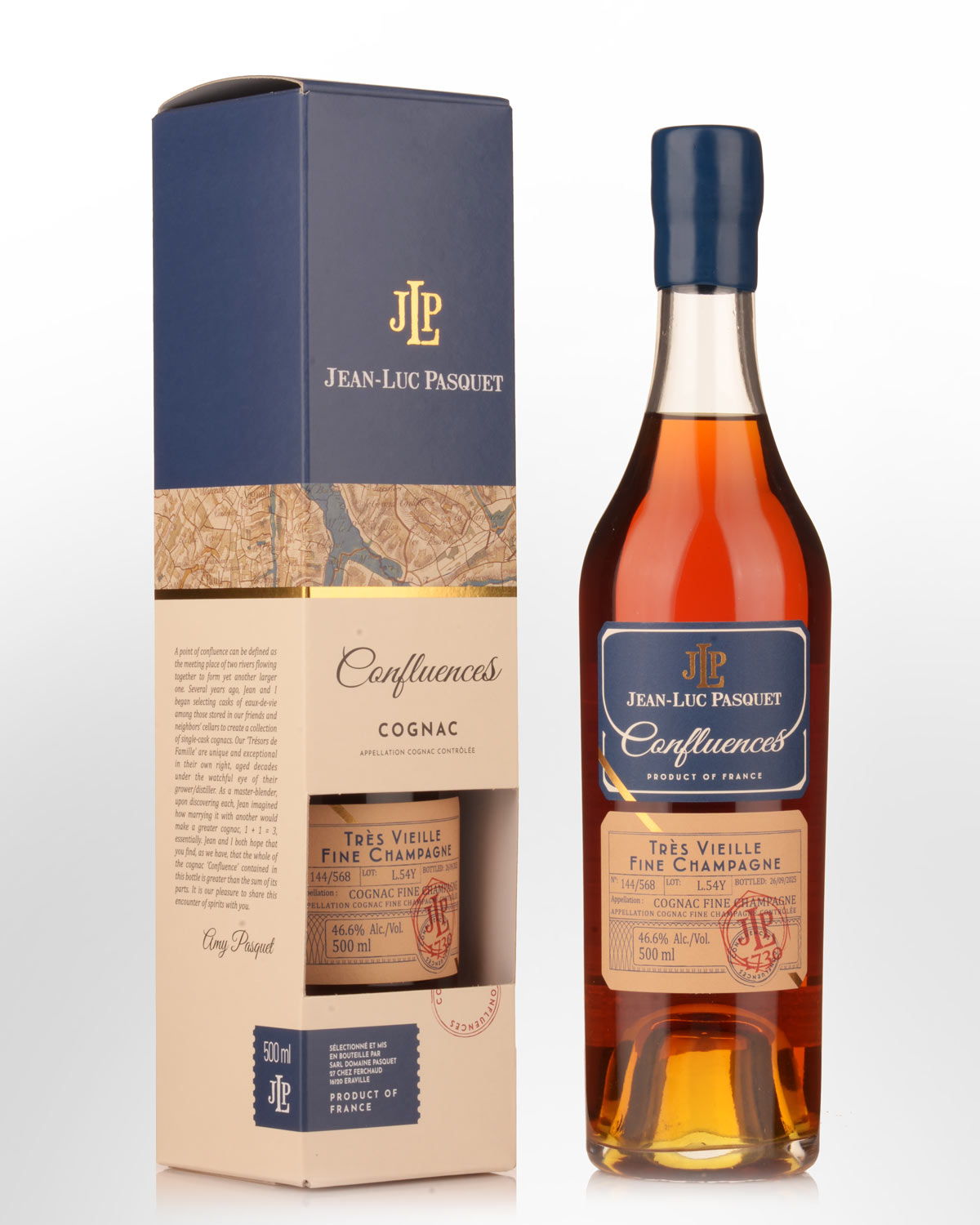 Jean Luc Pasquet Confluences L.54Y Tres Vieille Fine Champagne Cognac (500ml)