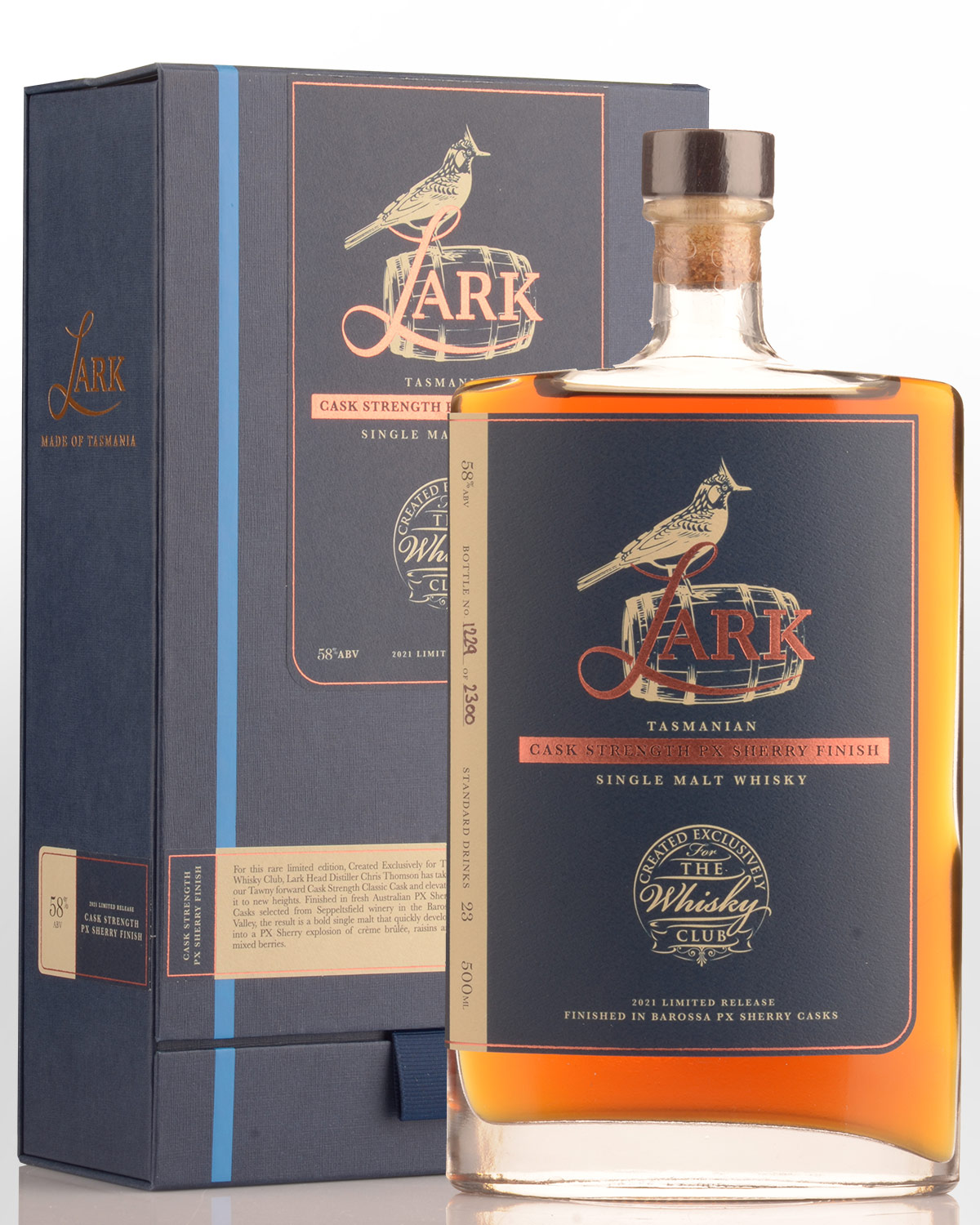 The Lark Distillery PX Sherry Cask Cask Strength Single Malt Australian Whisky (500ml)
