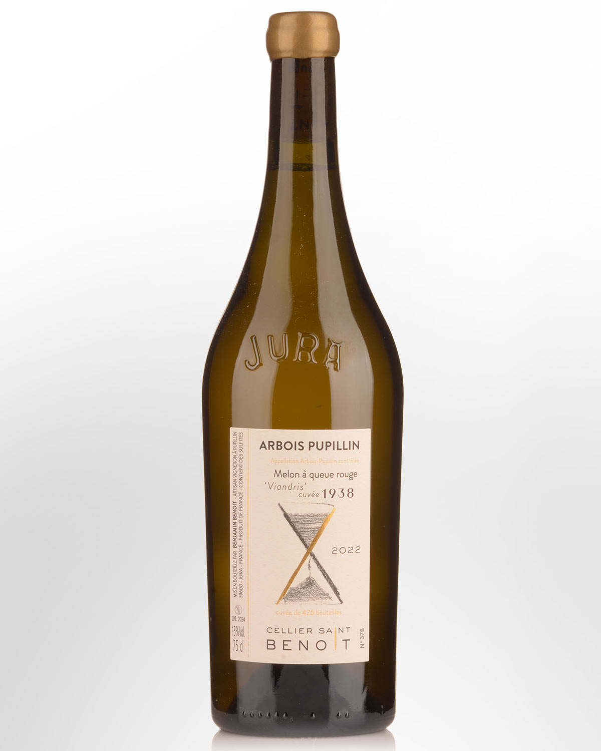 2022 Cellier Saint Benoit Arbois Pupillin Viandris Cuvee 1938 Melon a Queue Rouge Chardonnay