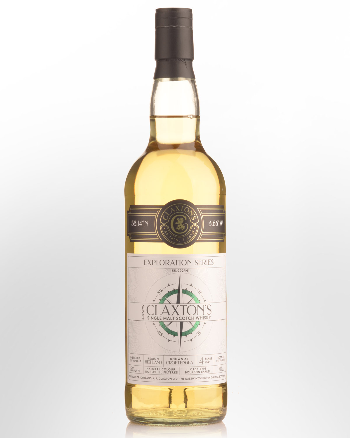 Claxton's Exploration Series Croftengea 4 Year Old Single Cask Single Malt Scotch Whisky (700ml)