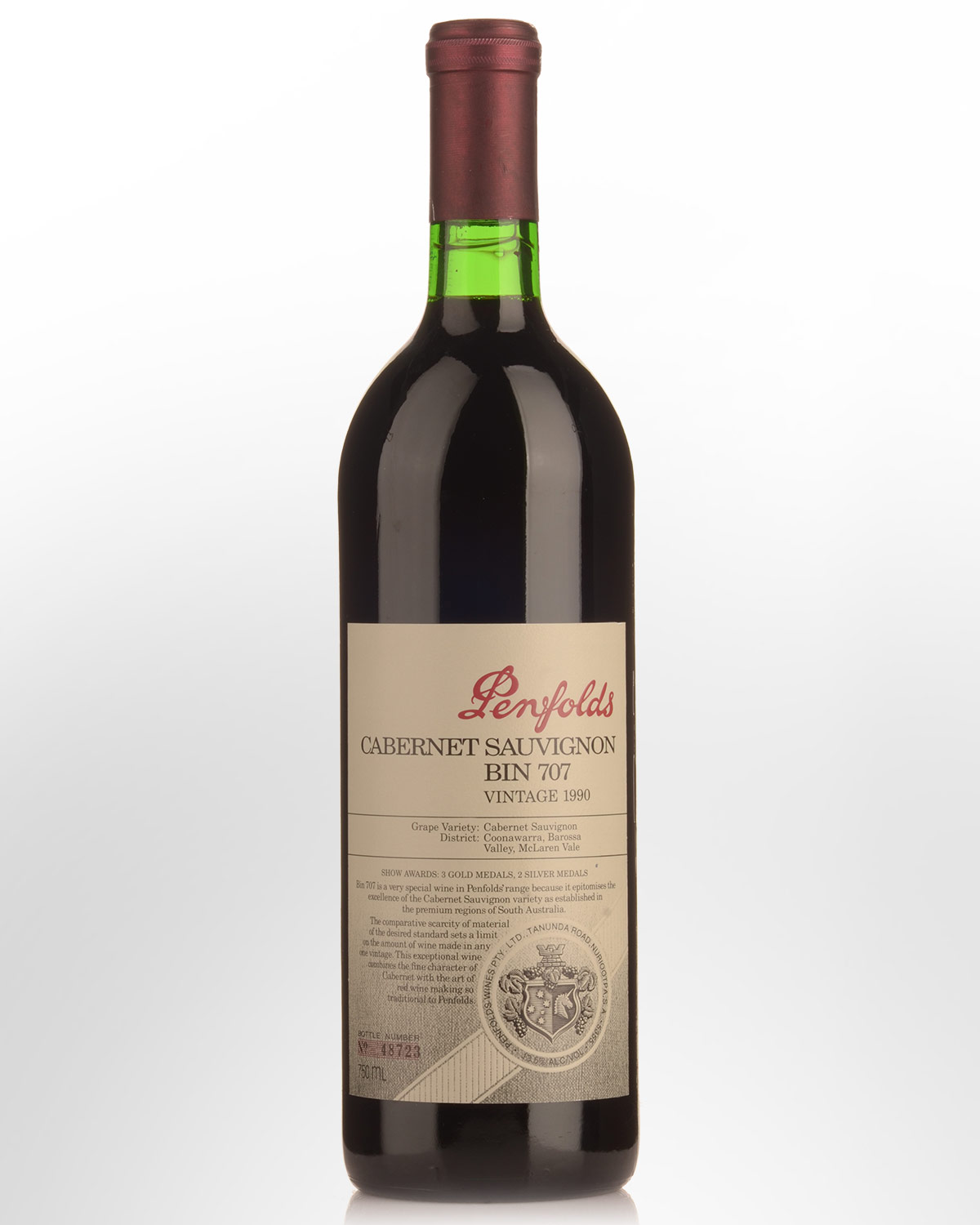 1990 Penfolds Bin 707 Cabernet Sauvignon