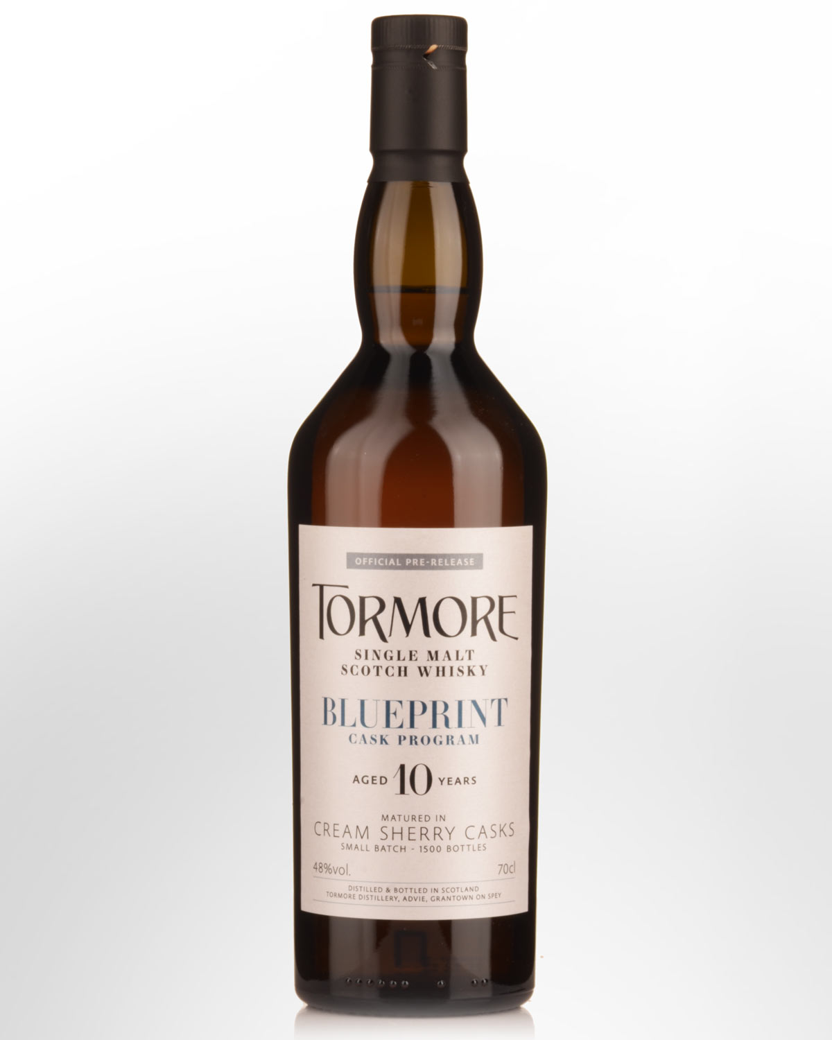 Tormore Blueprint Cream Sherry Casks 10 Year Old Single Malt Scotch Whisky (700ml)