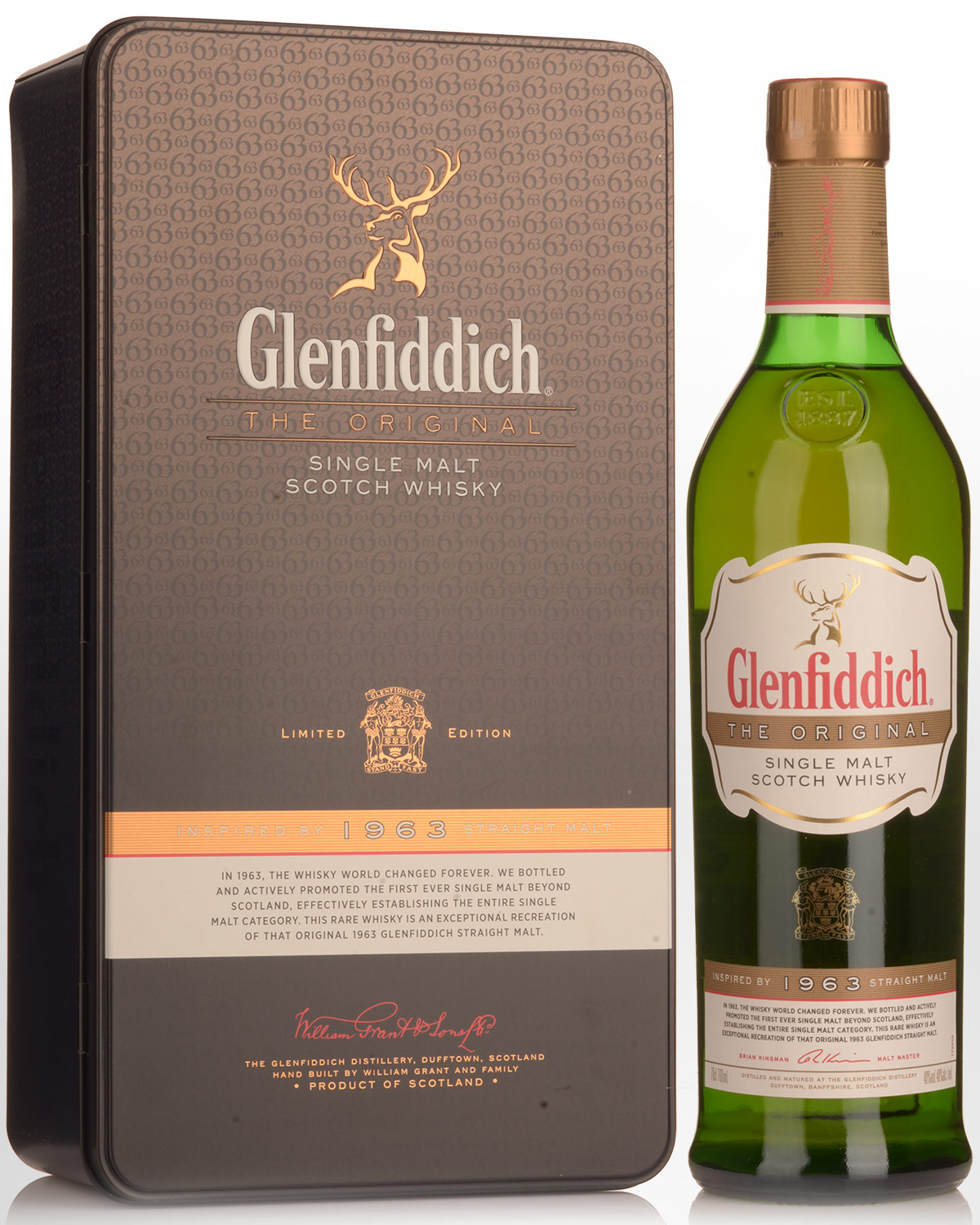 Glenfiddich The Original Single Malt Whisky 1963 With No Box