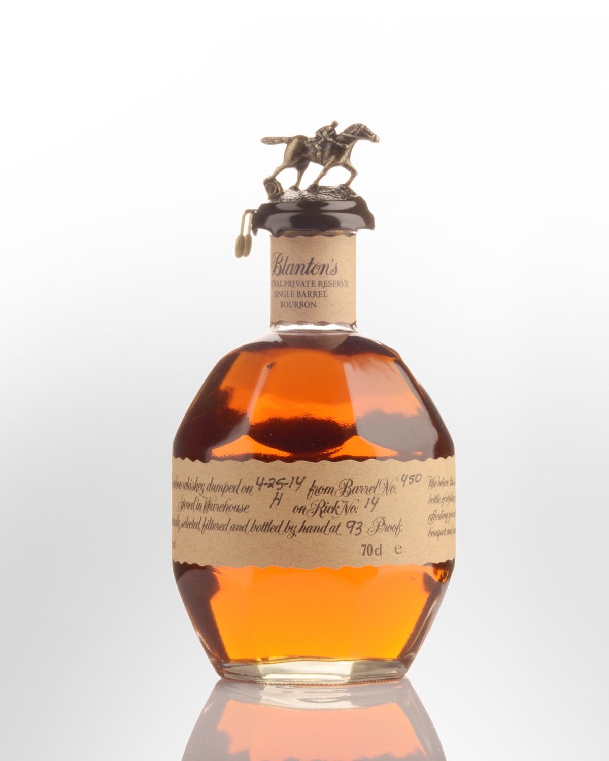 Blanton's Original Private Reserve Single Barrel Bourbon Whiskey (700ml ...