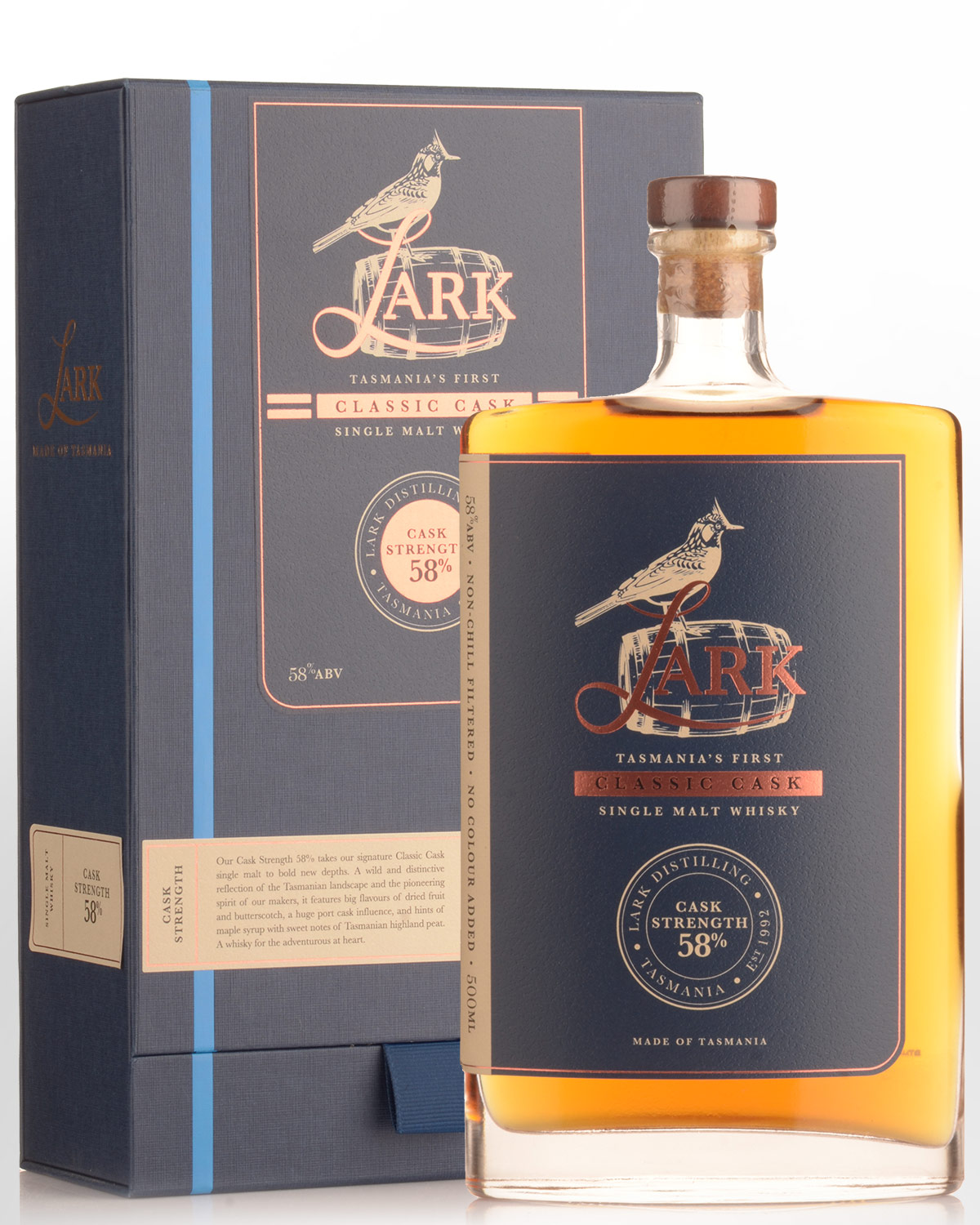 The Lark Distillery Classic Cask Single Malt Australian Whisky (500ml) - Cask Strength