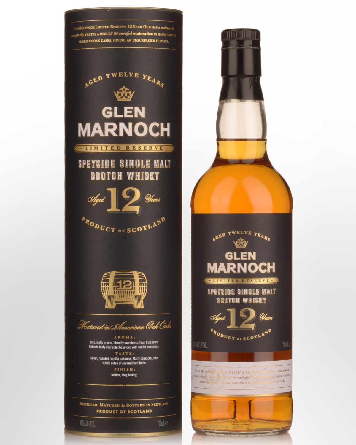 Glen Marnoch 12 Year Old Single Malt Scotch Whisky (700ml)