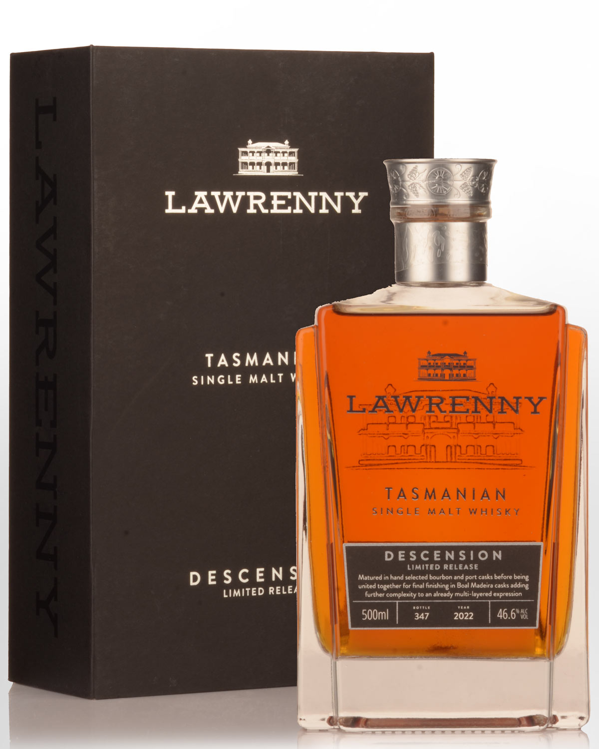 Lawrenny Descension Single Malt Australian Whisky (500ml)