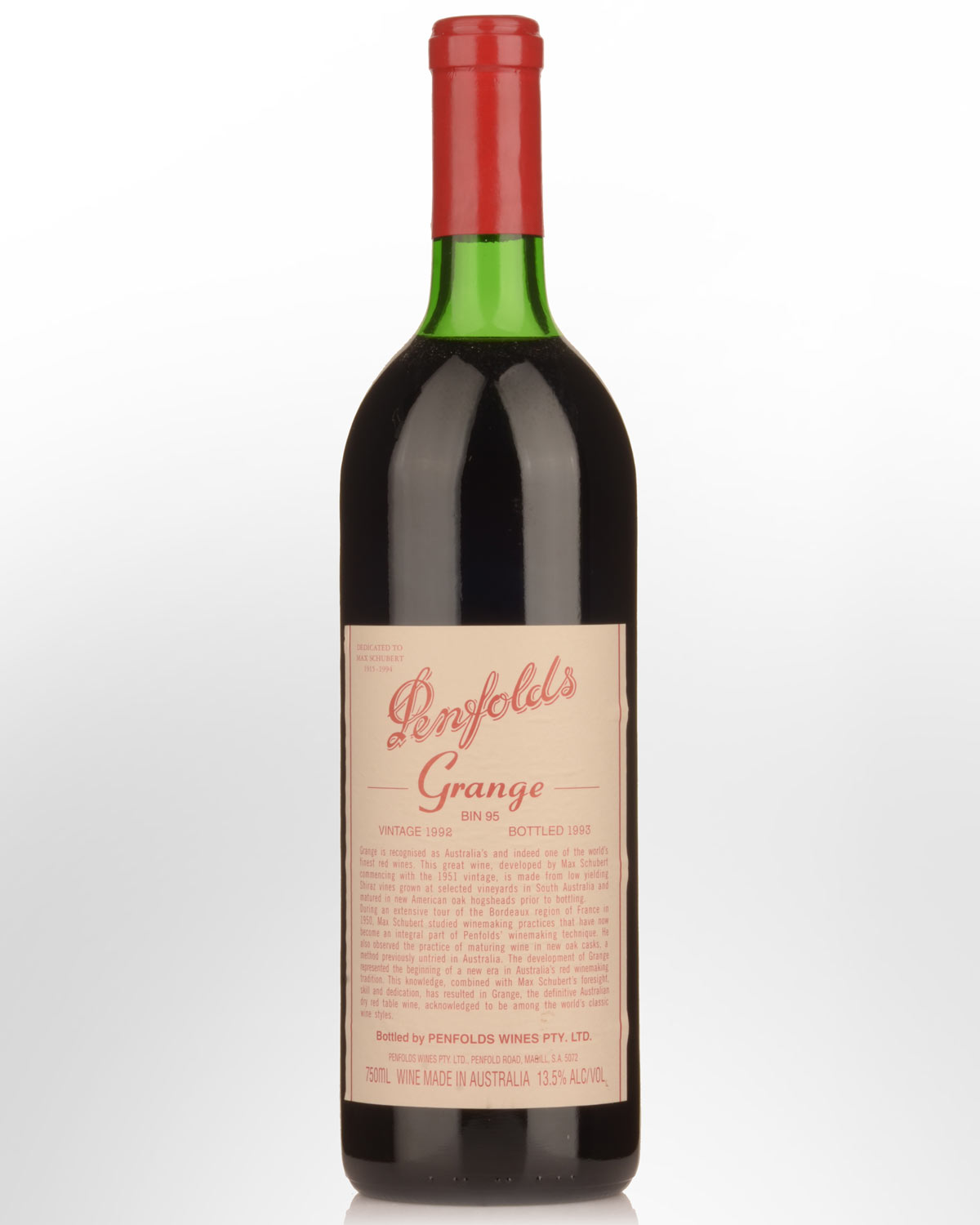 1992 Penfolds Grange - LOW FILL