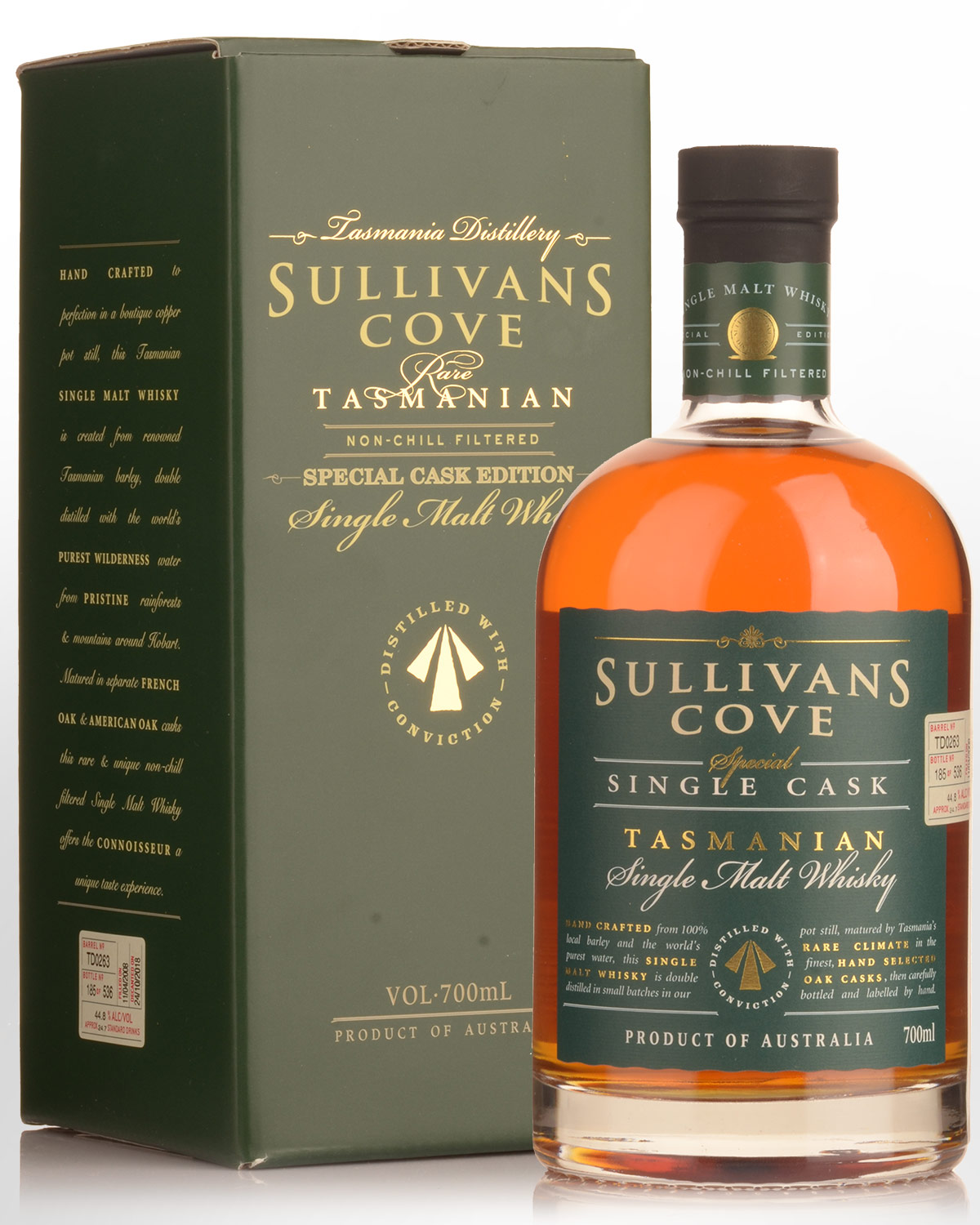 Sullivans Cove Special Single Cask TD0263 Single Malt Australian Whisky (700ml)