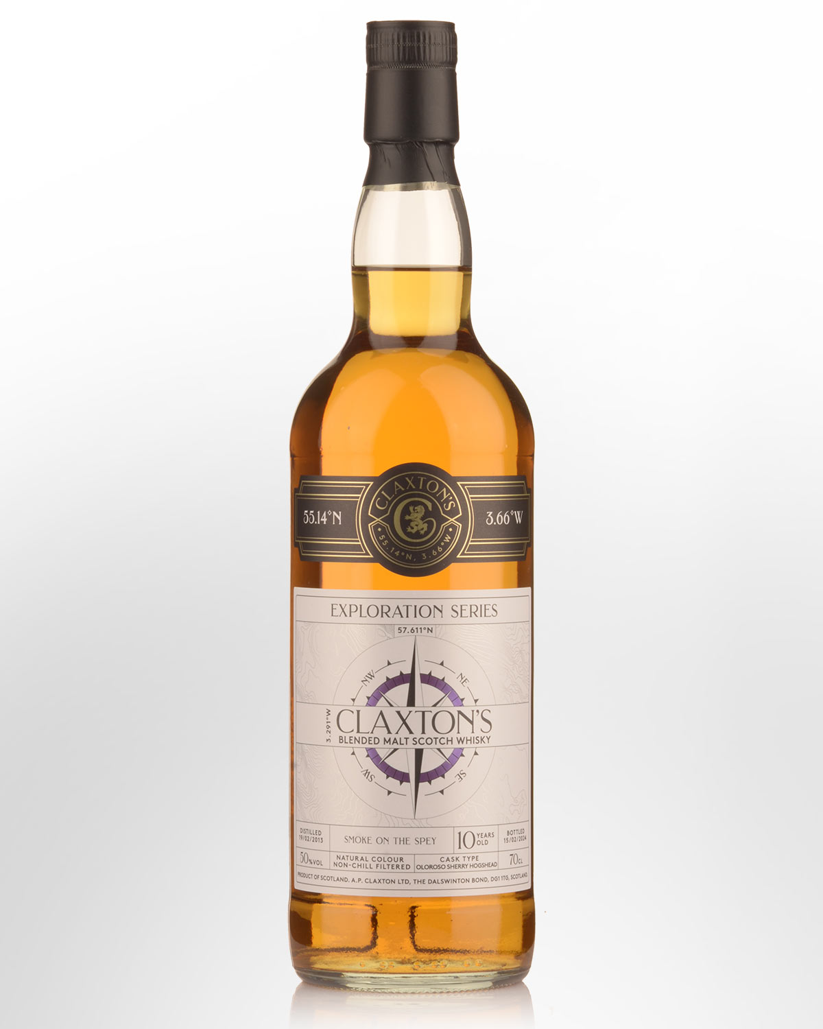 2013 Claxton's Exploration Series Smoke on the Spey 10 Year Old Blended Malt Scotch Whisky (700ml)