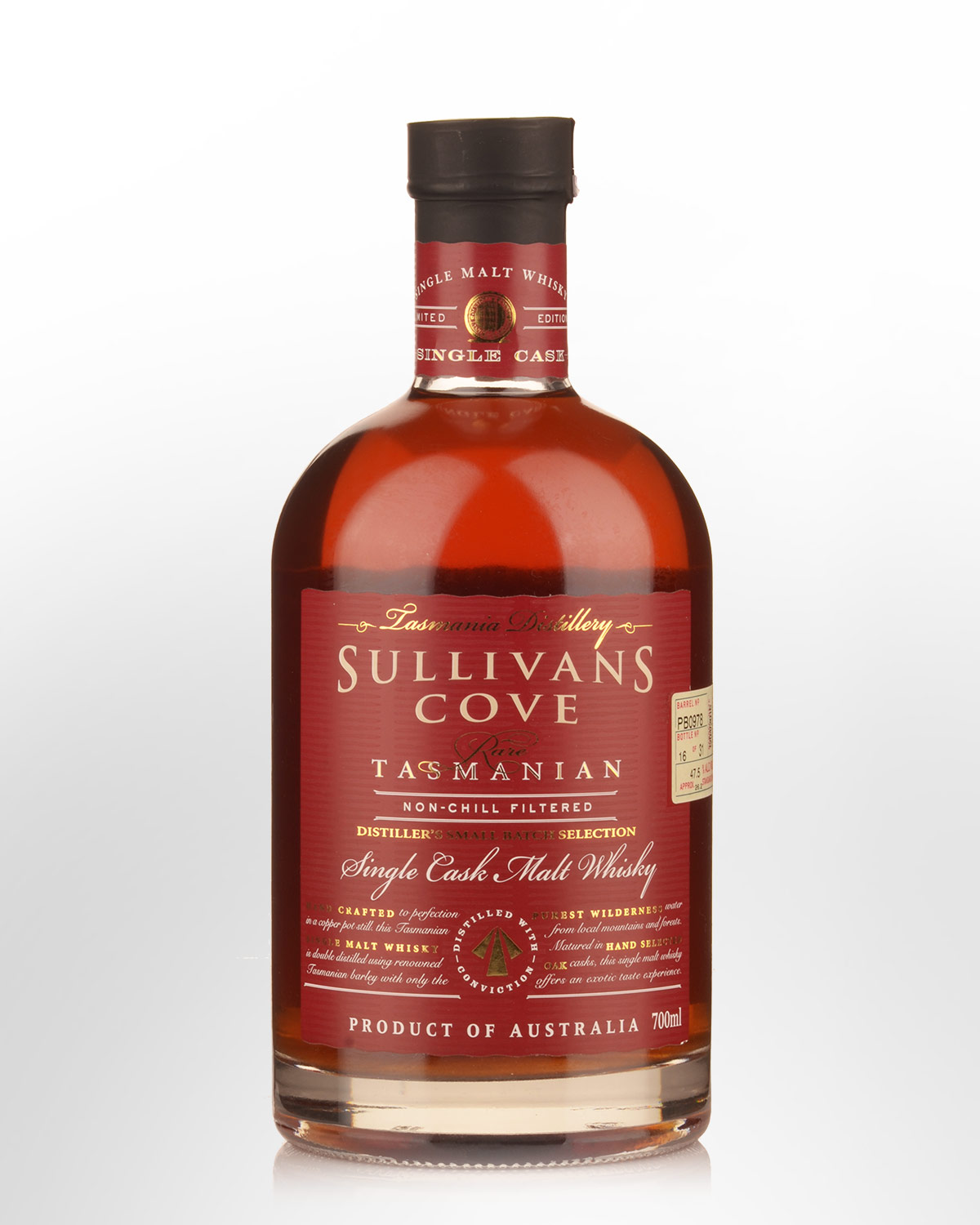 Sullivans Cove Single Cask PB0978 Rare Single Malt Australian Whisky (700ml)