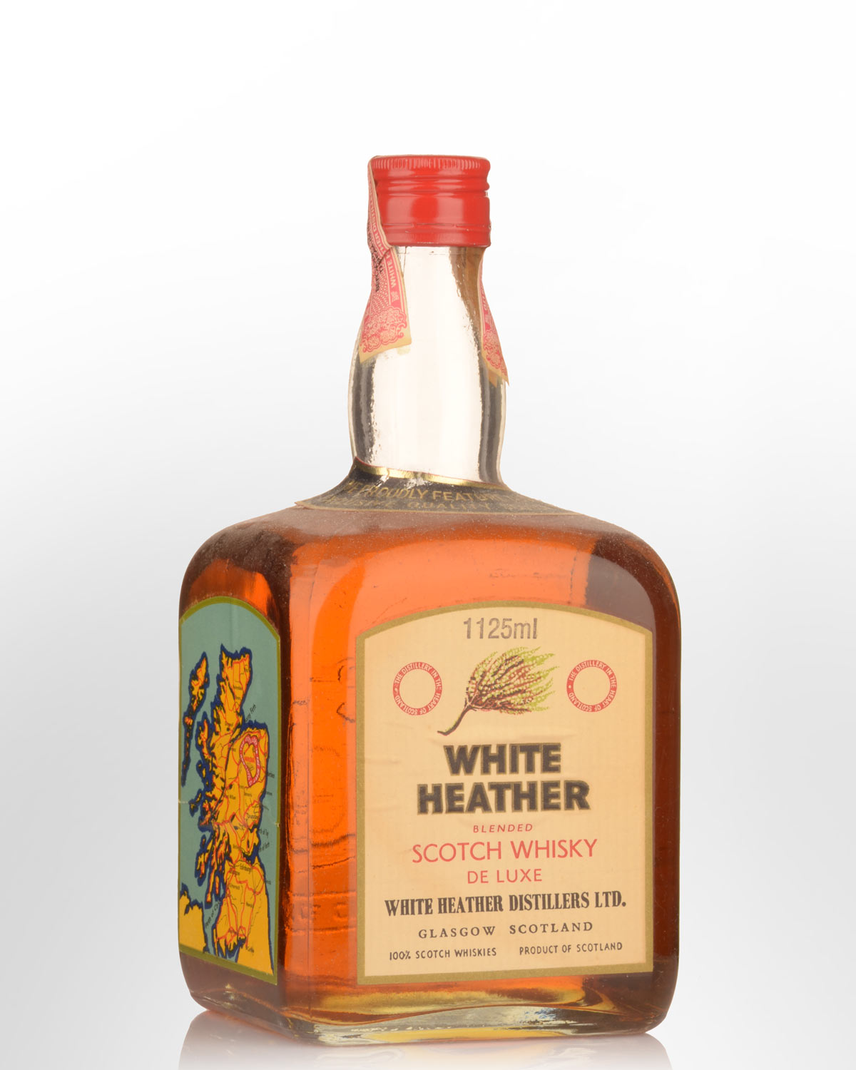 White Heather De Luxe Blended Scotch Whisky (1125ml) - 1970/80s Bottling