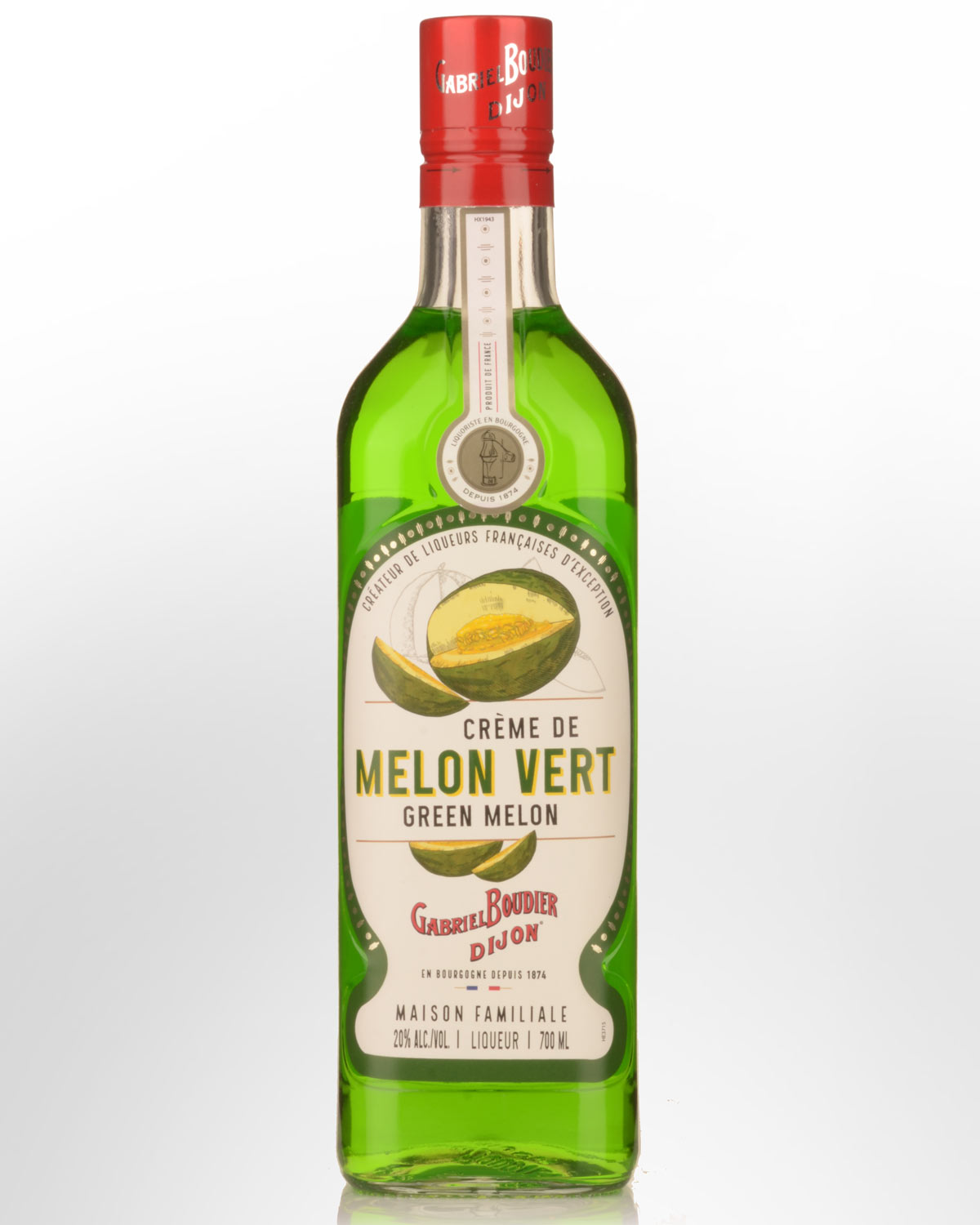 Gabriel Boudier Creme de Melon Vert (Green Melon) Liqueur (700ml)