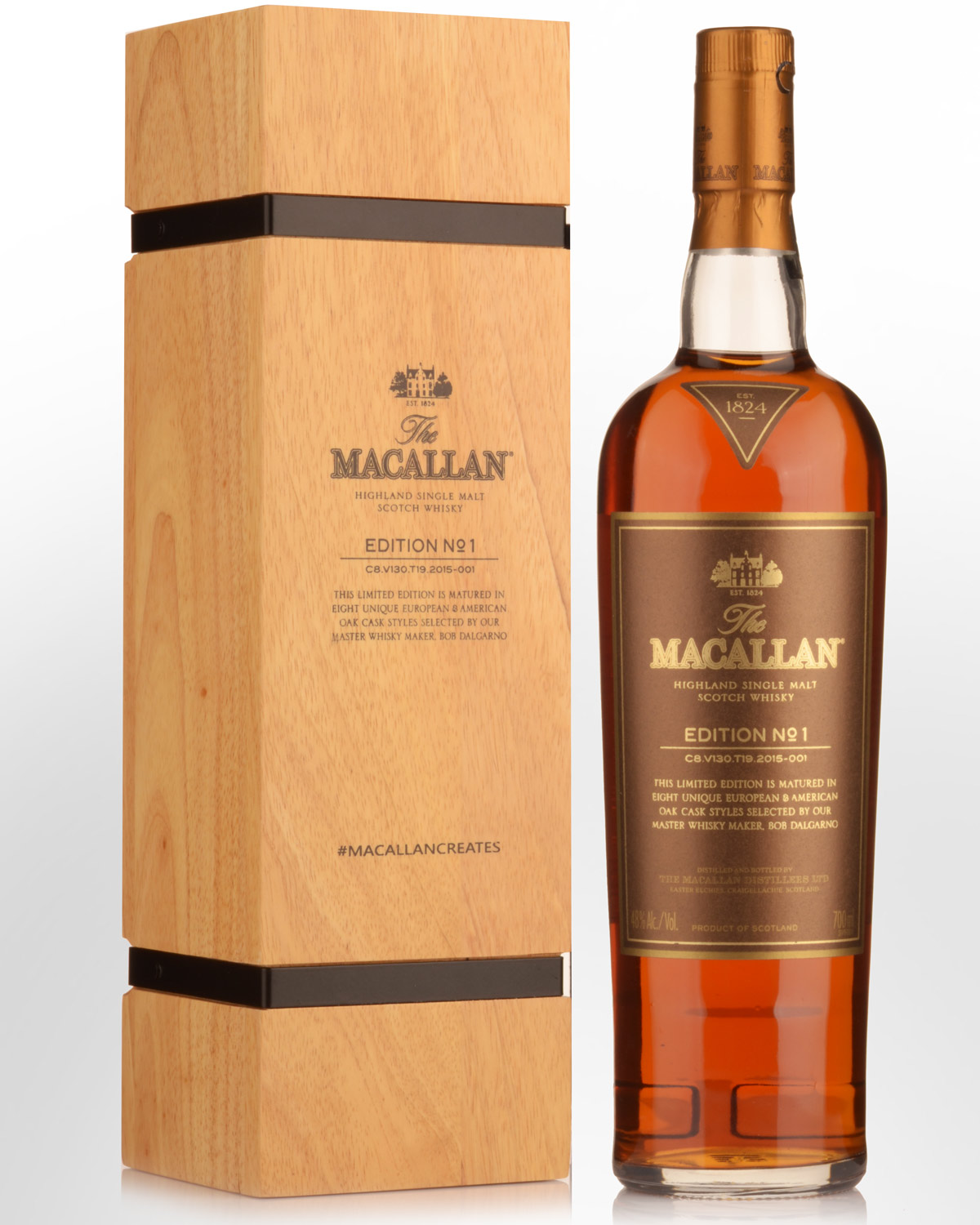 The Macallan Edition No. 1 Single Malt Scotch Whisky (700ml) - Taiwan Market Exclusive