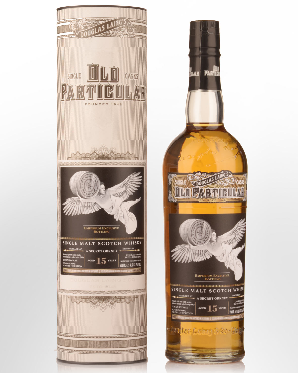 Douglas Laing & Co. Old Particular Single Cask A Secret Orkney 15 Year Old Emporium Exclusive Cask Strength Single Malt Scotch Whisky (700ml)