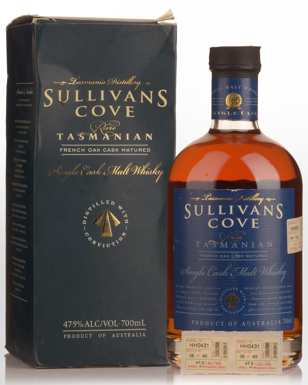 Sullivans Cove Single Cask French Oak Barrel HH0431 Single Malt Australian Whisky (700ml)