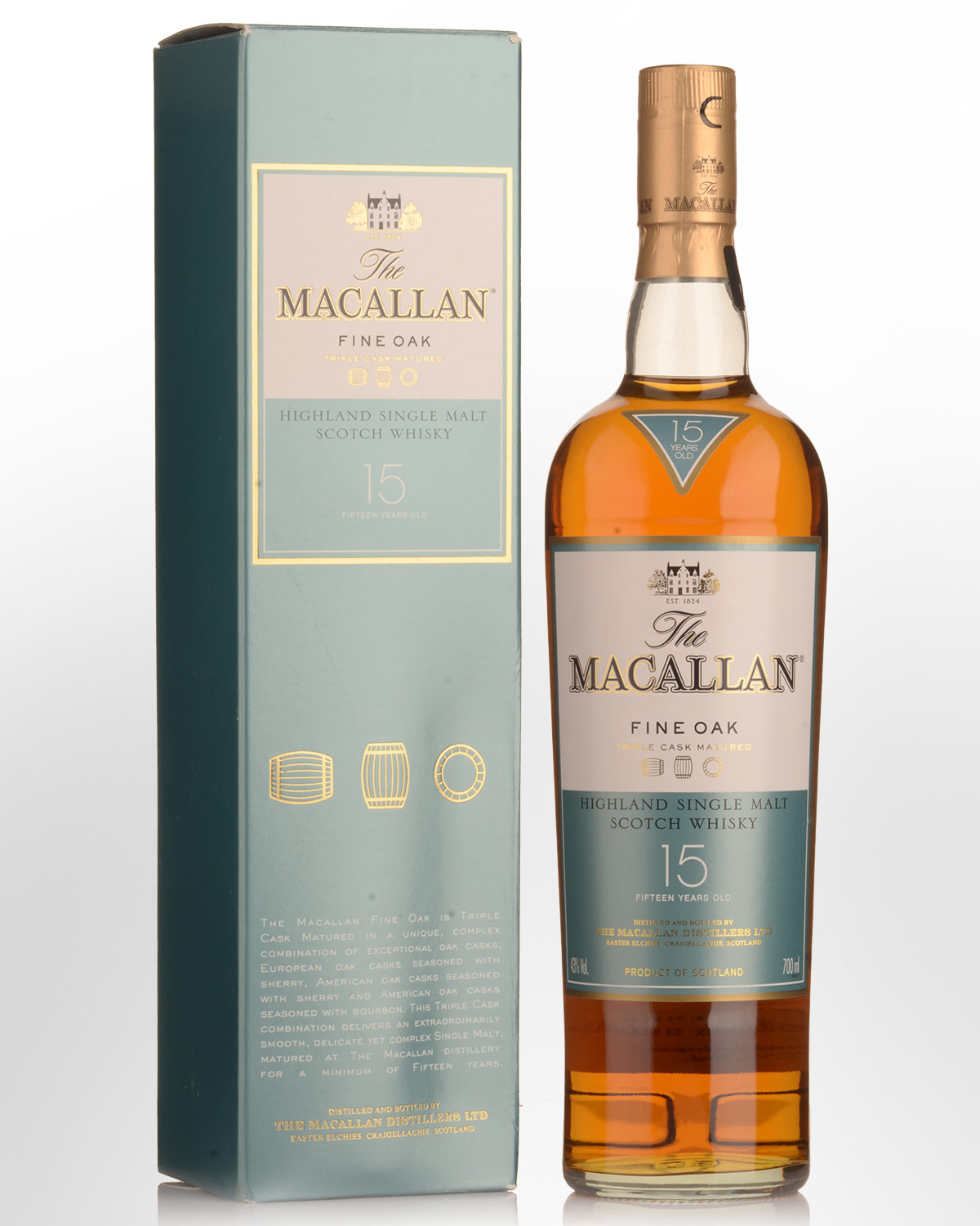 15年ファインオーク　43%　700ml　The 🎒 MACALLAN 15y Fine 【その他】 Oak　並行輸入品