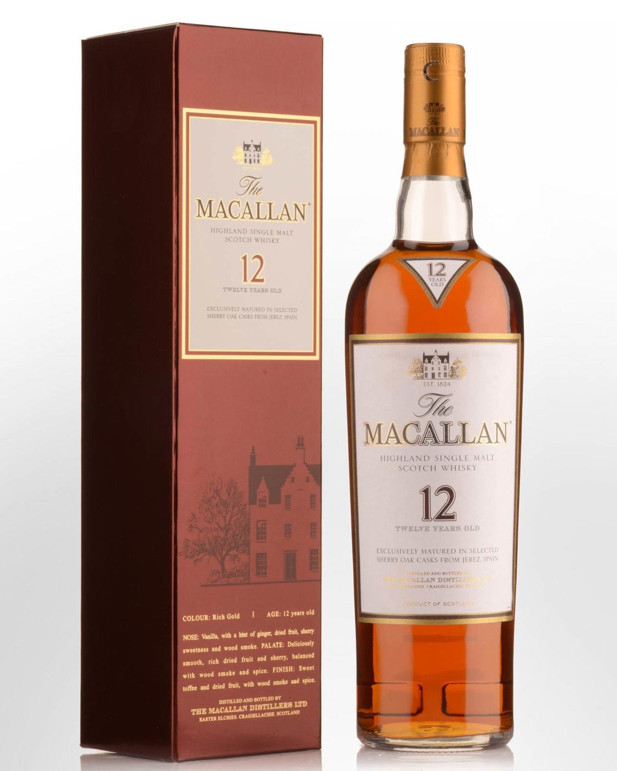 The Macallan Highland 12 Year Old Single Malt Scotch Whisky ABV