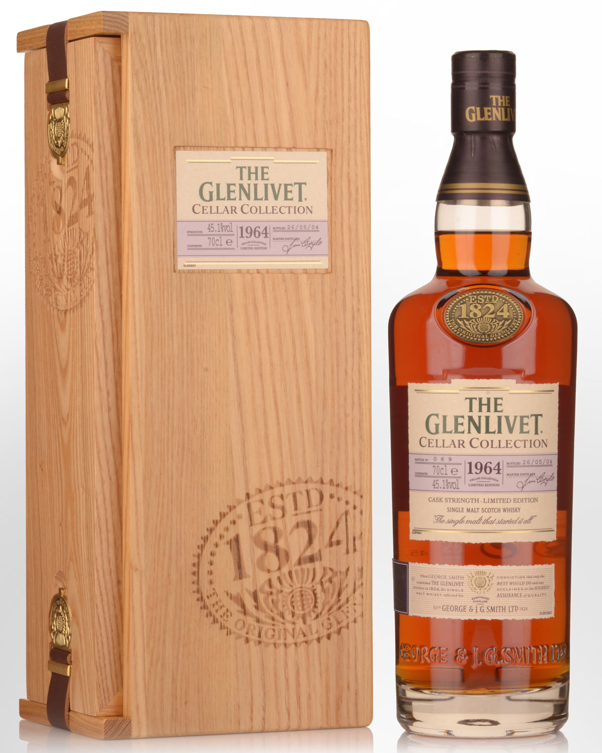 1964 Glenlivet Cellar Collection Cask Strength Single Malt Scotch Whisky (700ml)