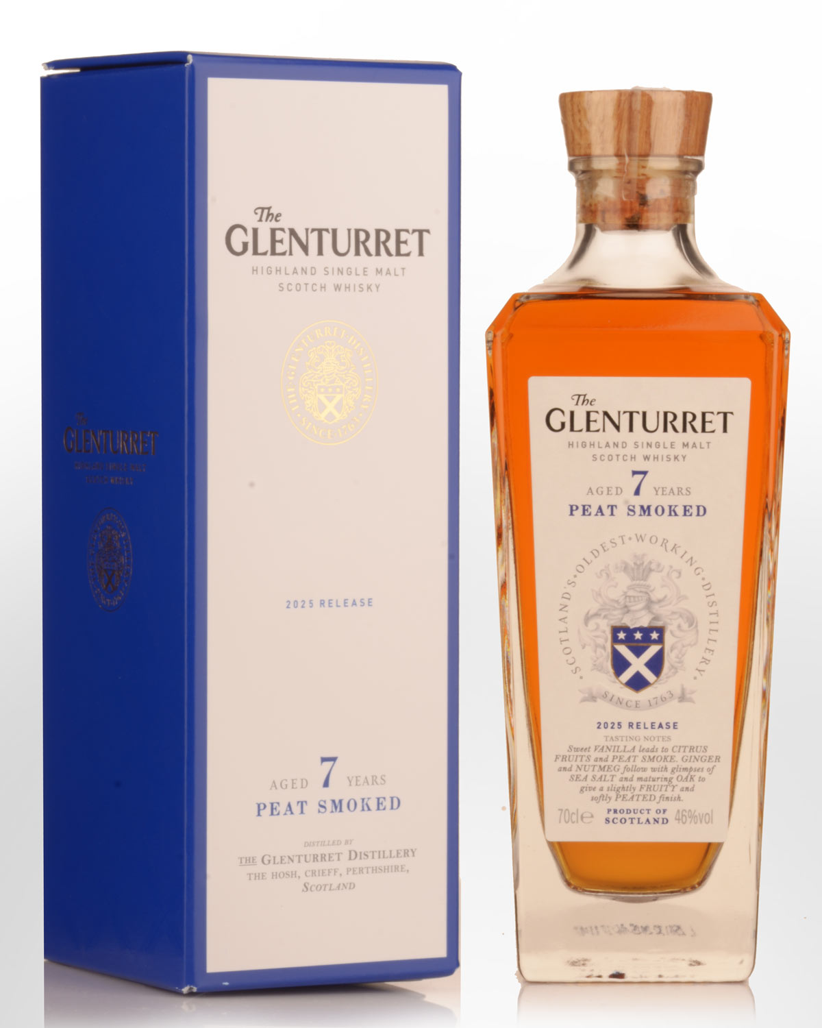 The Glenturret 2025 Release 7 Year Old Peat Smoked Single Malt Scotch Whisky (700ml)
