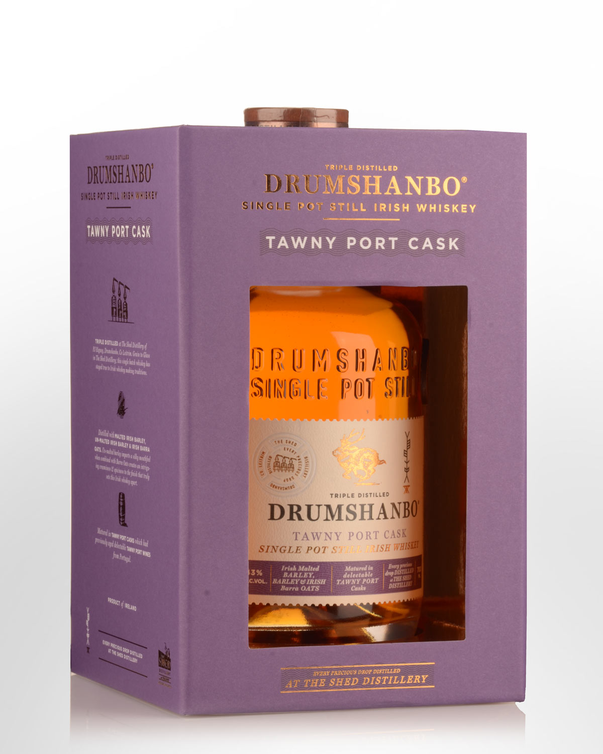 Drumshanbo Tawny Port Cask Single Pot Still Irish Whiskey (700ml)