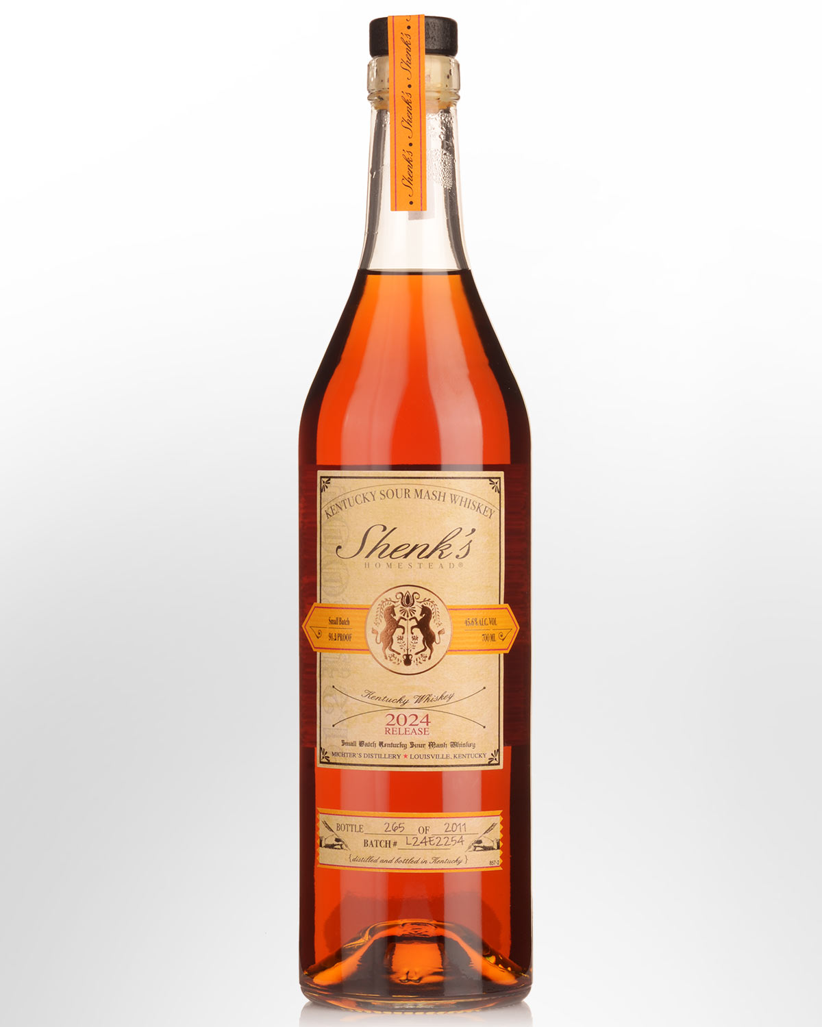 Shenk's Homestead 2024 Release Small Batch Kentucky Sour Mash Whiskey (700ml)