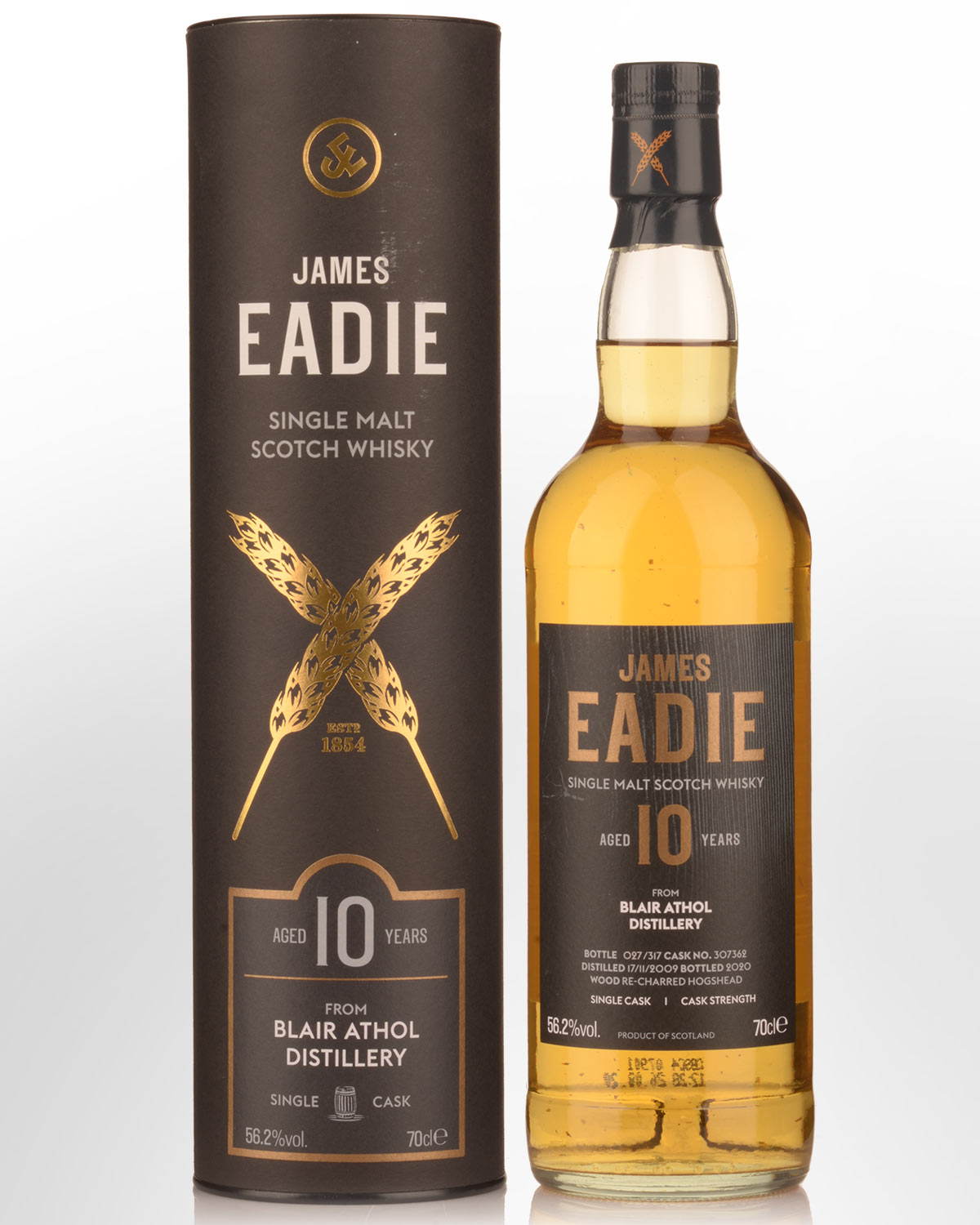 2009 James Eadie Blair Athol Single Cask #307362 10 Year Old Cask Strength Single Malt Scotch Whisky (700ml)