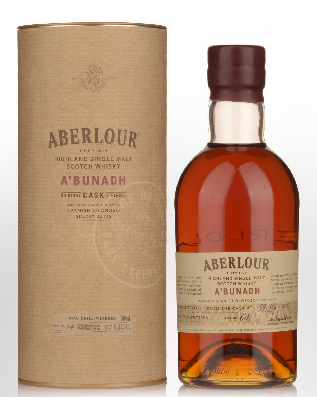 Aberlour A'bunadh Cask Strength Single Malt Scotch Whisky (700ml) - Batch 064
