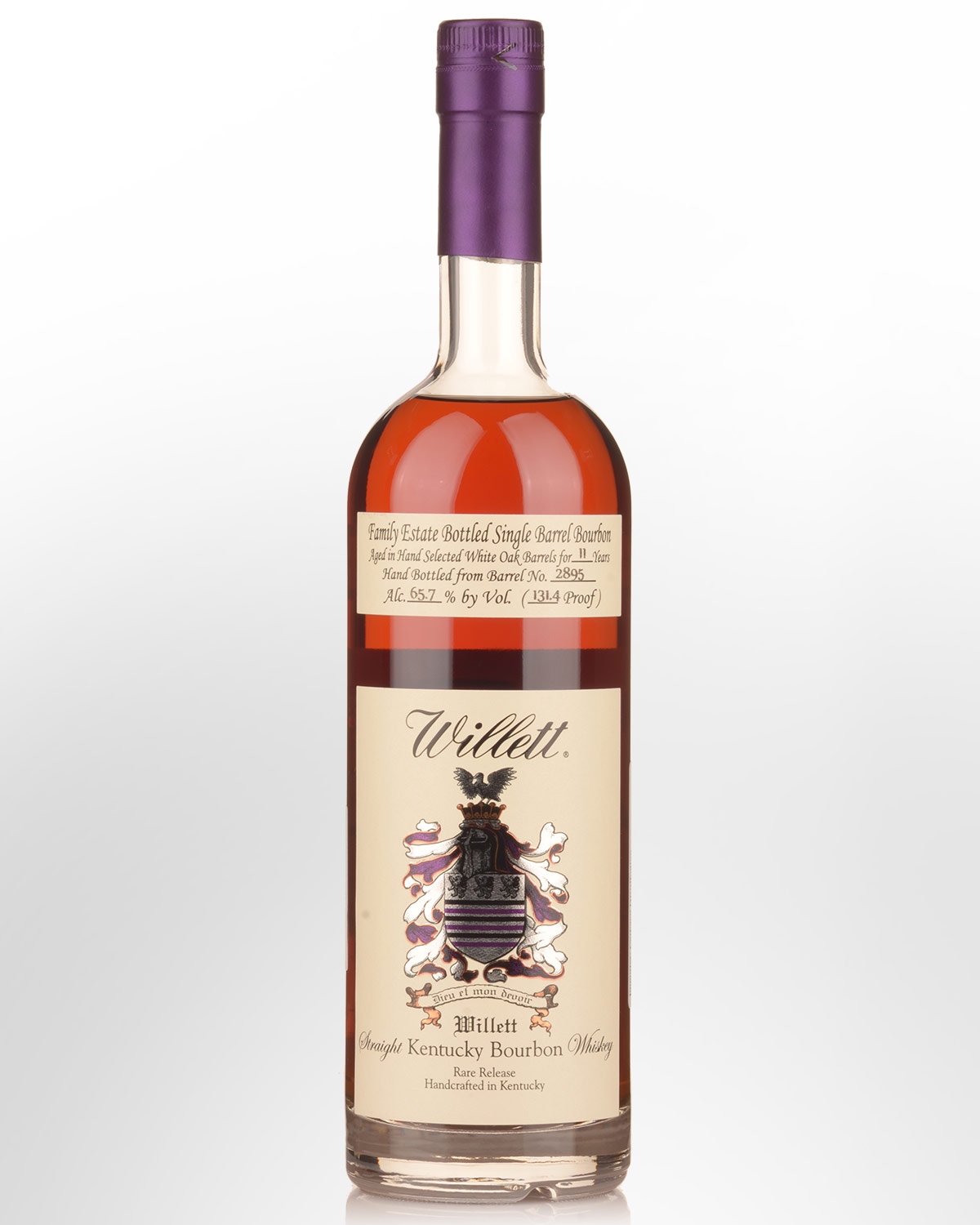 Willett Family Estate Single Barrel Rare Release (Barrel 2895) Cask Strength 11 Year Old Straight Bourbon Whiskey (700ml)