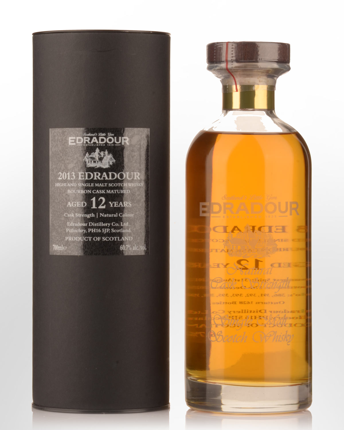 2013 Edradour Bourbon Cask Matured 12 Year Old Cask Strength Single Malt Scotch Whisky (700ml)
