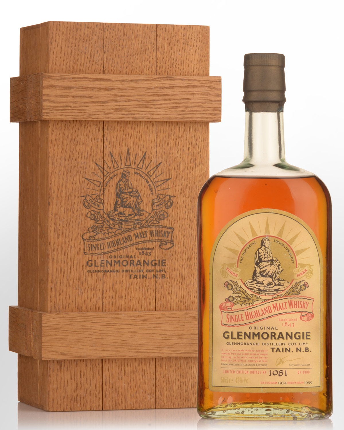 1974 Glenmorangie Commemorative Millennium Bottling Single Malt Scotch Whisky (500ml)
