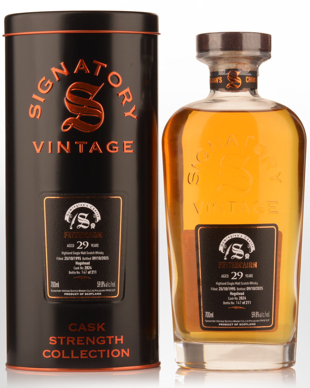 1995 Signatory Vintage Fettercairn 29 Year Old Symington's Choice Cask Strength Single Malt Scotch Whisky (700ml)
