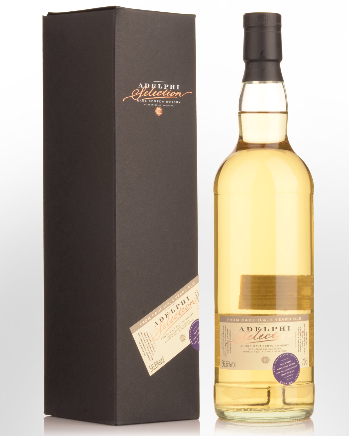2013 Adelphi Caol Ila 8 Year Old Cask Strength Single Malt Scotch Whisky (700ml)