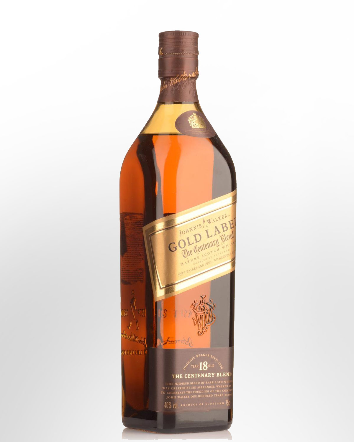 Johnnie Walker Gold Label The Centenary Blend 18 Year Old Blended Scotch Whisky (750ml) - Old Packaging - NO GIFT BOX