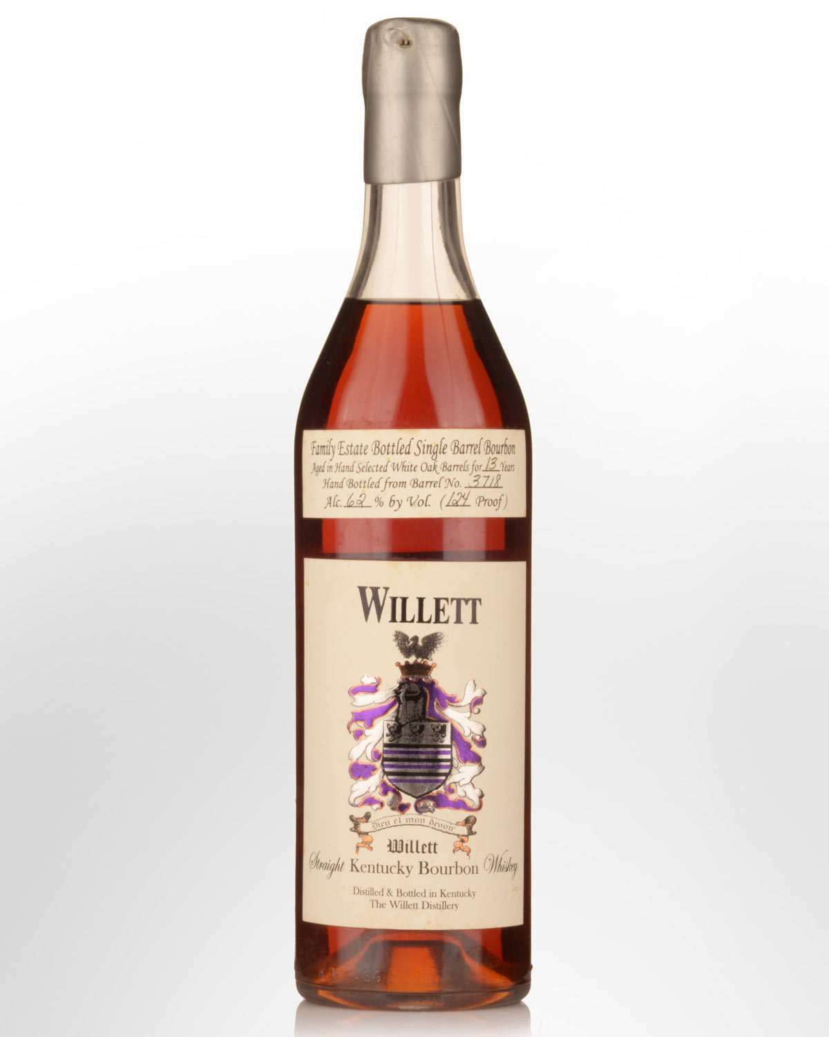 Willett Family Estate 124 Proof 13 Year Old Single Barrel No. 3718 Straight Bourbon Whiskey (750ml)