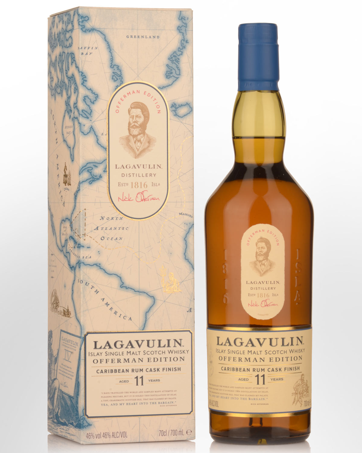 Lagavulin Offerman Edition Caribbean Rum Cask Finish 11 Year Old Single Malt Scotch Whisky (700ml)