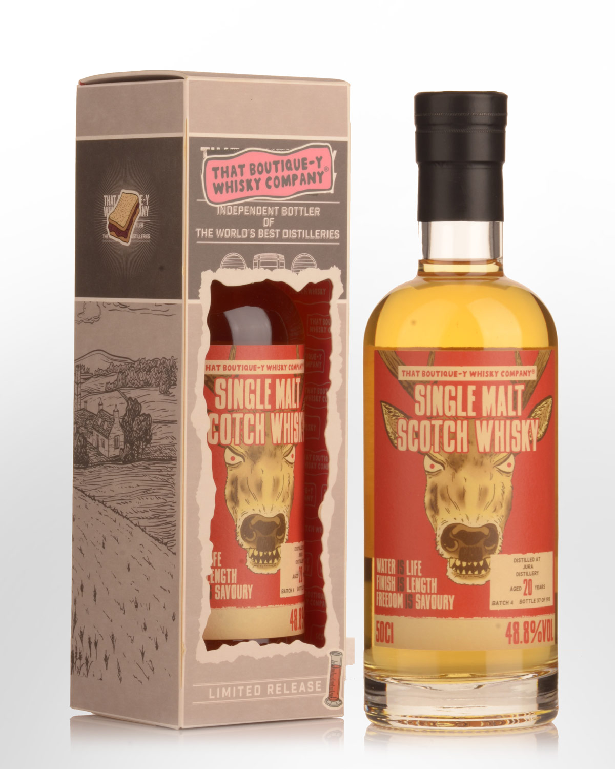 That Boutique-y Whisky Company Jura 20 Year Old Single Malt Scotch Whisky (500ml) - Batch 4