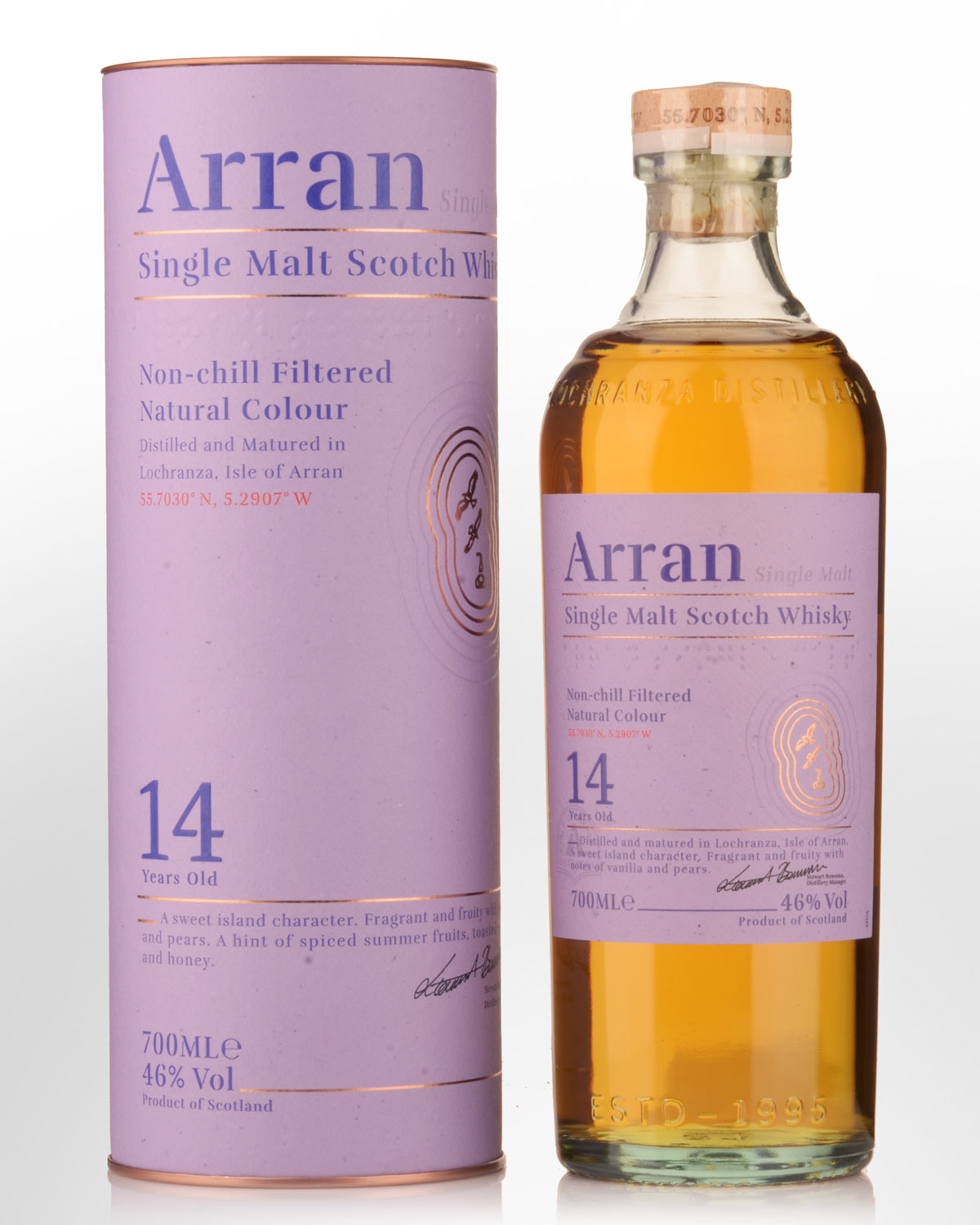 Arran 14 Year Old Single Malt Scotch Whisky (700ml)