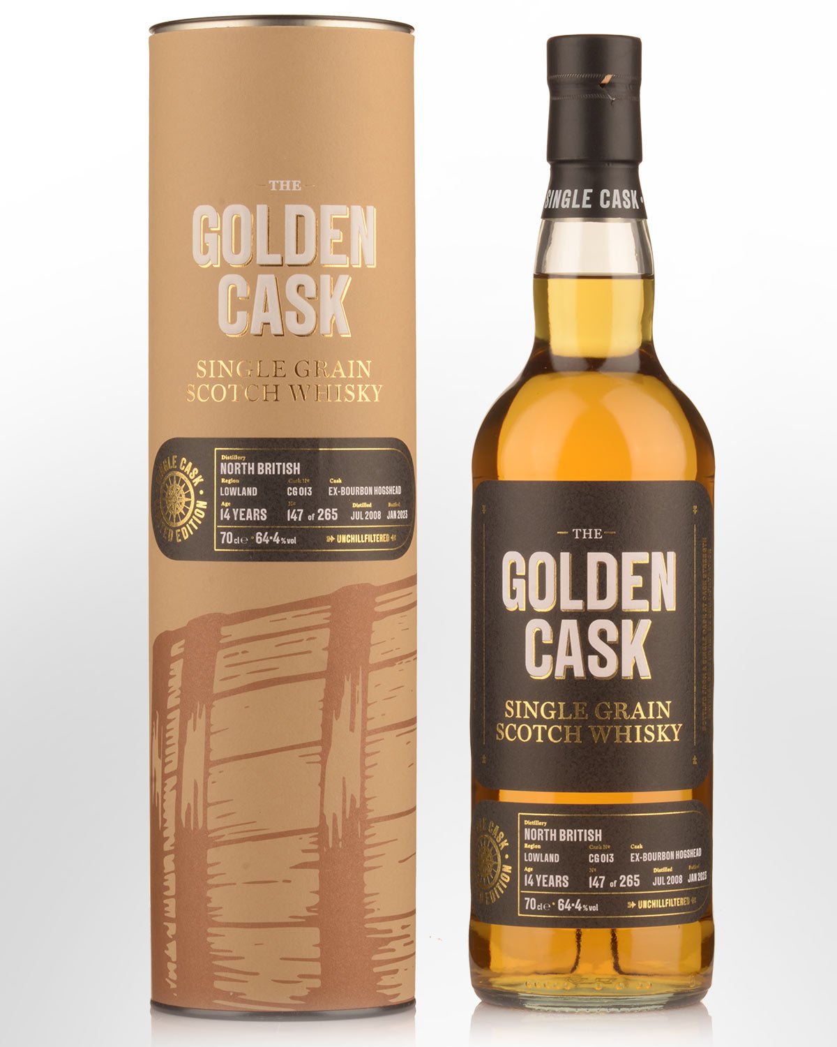 2008 House of MacDuff The Golden Cask North British 14 Year Old Cask Strength Single Grain Scotch Whisky (700ml)