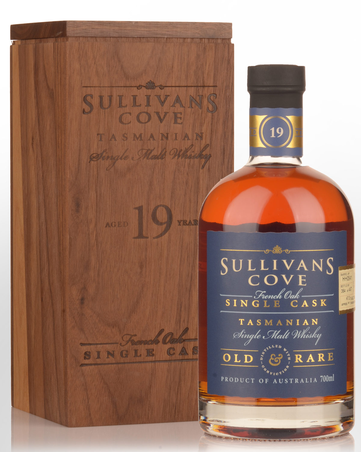Sullivans Cove Single Cask HH0541 French Oak 19 Year Old Single Malt Australian Whisky (700ml)