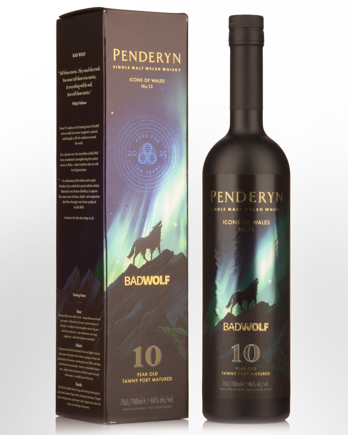 Penderyn Bad Wolf 10 Year Old Tawny Port Matured Single Malt Welsh Whisky (700ml)
