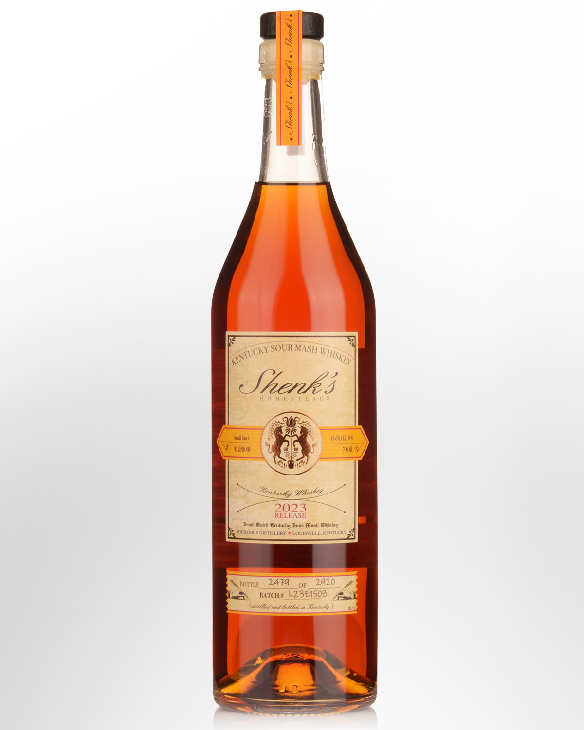 Shenk's Homestead 2023 Release Small Batch Kentucky Sour Mash Whiskey (700ml)