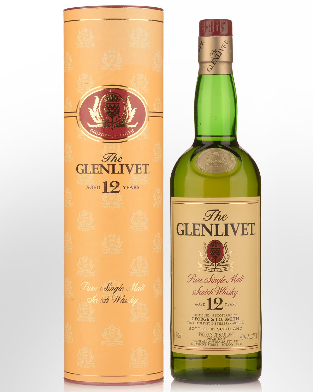 Glenlivet 12 Year Old Pure Single Malt Scotch Whisky (750ml) - 1980s Bottling